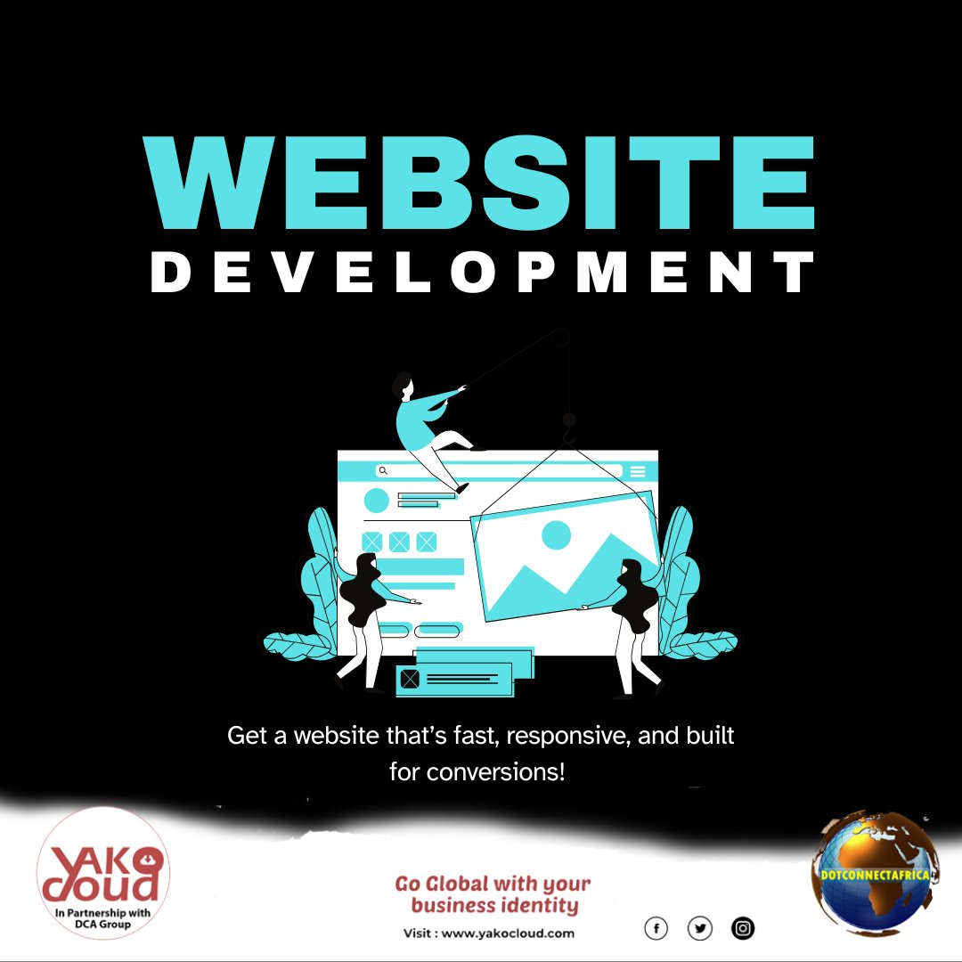 YakoCloud's tweet image. Get a website that’s fast, responsive, and built for conversions!  Turn visitors into customers with a seamless online experience. Let’s build your success today!  Visit our website yakocloud.com

#WebExcellence
#WebsiteDevelopment #FastAndResponsive #WebDesign