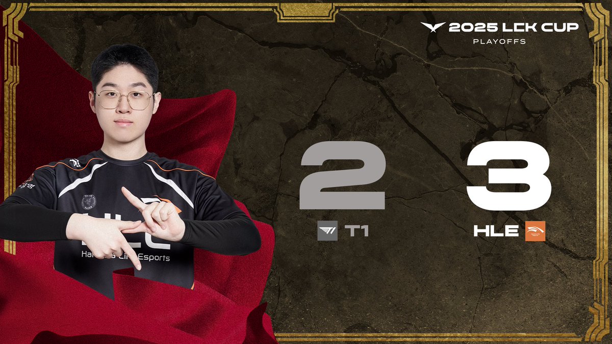 LCK (@lck) on Twitter photo 🙌 ABSOLUTE CINEMA 🙌
<a href="/HLEofficial/">Hanwha Life Esports</a> close out game 5 in the 2025 #LCK CUP Playoffs Round 1! 🙌 ABSOLUTE CINEMA 🙌
<a href="/HLEofficial/">Hanwha Life Esports</a> close out game 5 in the 2025 #LCK CUP Playoffs Round 1!