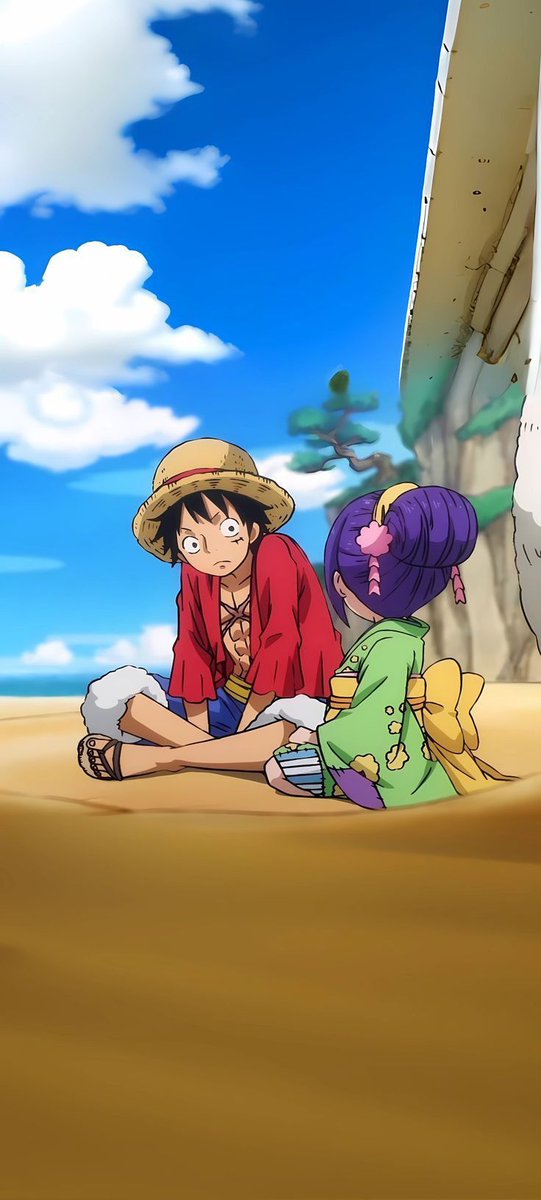 strawhats's tweet image. Luffy and Otama