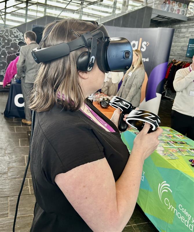 Richard Fullylove (@richardfullylo1) on Twitter photo Great opportunity this week to share @ColegyCymoedd use of immersive simulations & how they transform skills & knowledge in the workplace. Demonstrating <a href="/immersivefactor/">immersivefactory</a> workshops & <a href="/Bodyswaps_VR/">Bodyswaps®</a> modules to employers and #Senedd members #ApprenticeshipWeekWales <a href="/htcvive/">HTC VIVE</a> Great opportunity this week to share @ColegyCymoedd use of immersive simulations & how they transform skills & knowledge in the workplace. Demonstrating <a href="/immersivefactor/">immersivefactory</a> workshops & <a href="/Bodyswaps_VR/">Bodyswaps®</a> modules to employers and #Senedd members #ApprenticeshipWeekWales <a href="/htcvive/">HTC VIVE</a>