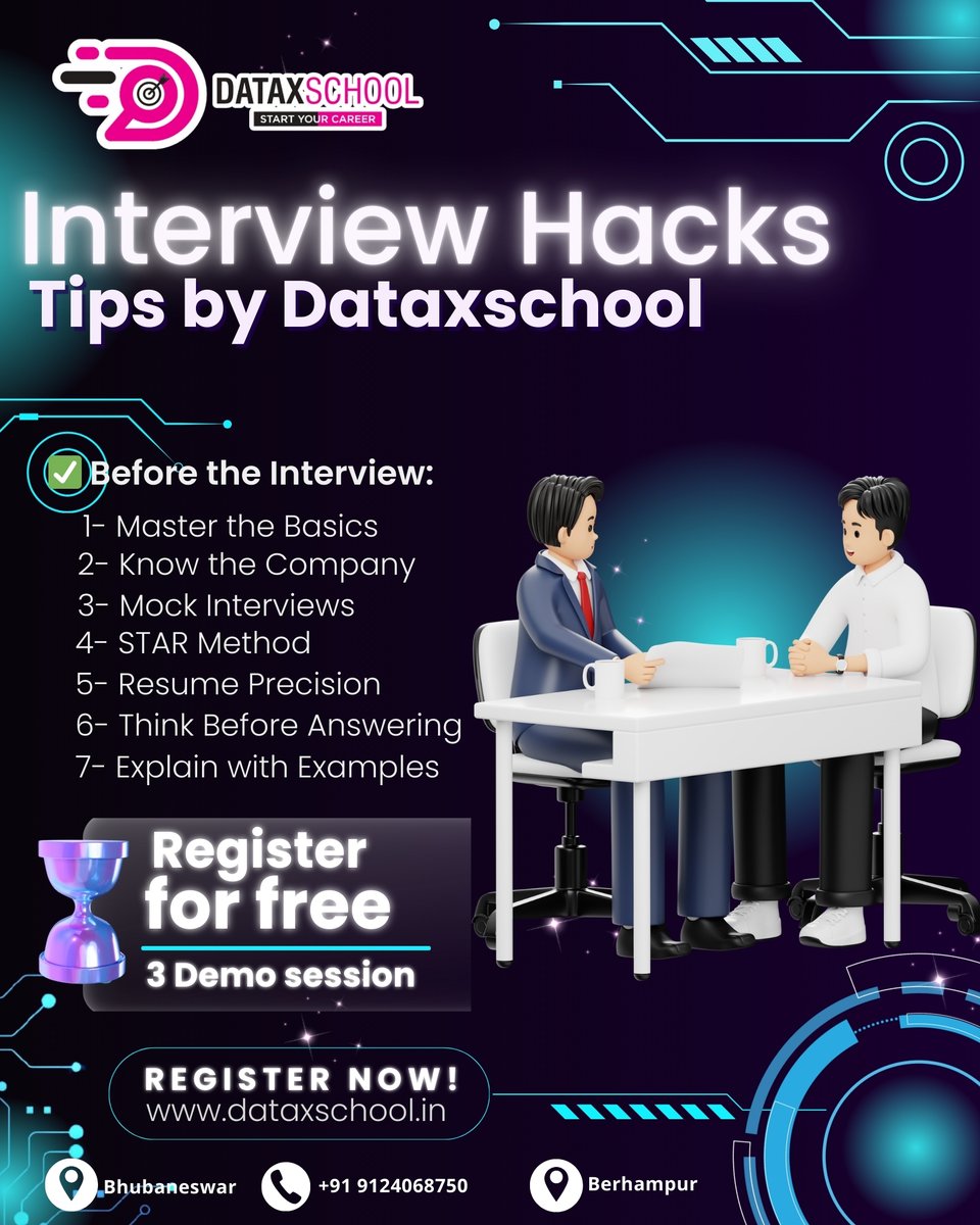 DataX_School's tweet image. 90% of job seekers struggle with technical interviews—don’t be one of them! 💡 Master SQL, NoSQL, MongoDB, and Postgres with expert interview tips from #dataxschool and secure your dream database job like a pro!
#databaseengineering #sql #nosql