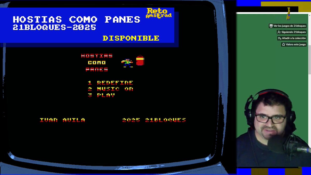 RETO AMSTRAD : HOSTIAS COMO PANES (21BLOQUES) retoamstrad.blogspot.com/2025/02/hostia…  <a href="/ivanguerrr/">Iván</a> #hostiascomopanes #solocontraelbarrio #retoamstrad  #escenAmstrad #amstradcpc #noticiasynovedades #videodrome #retoamstrad #buoh