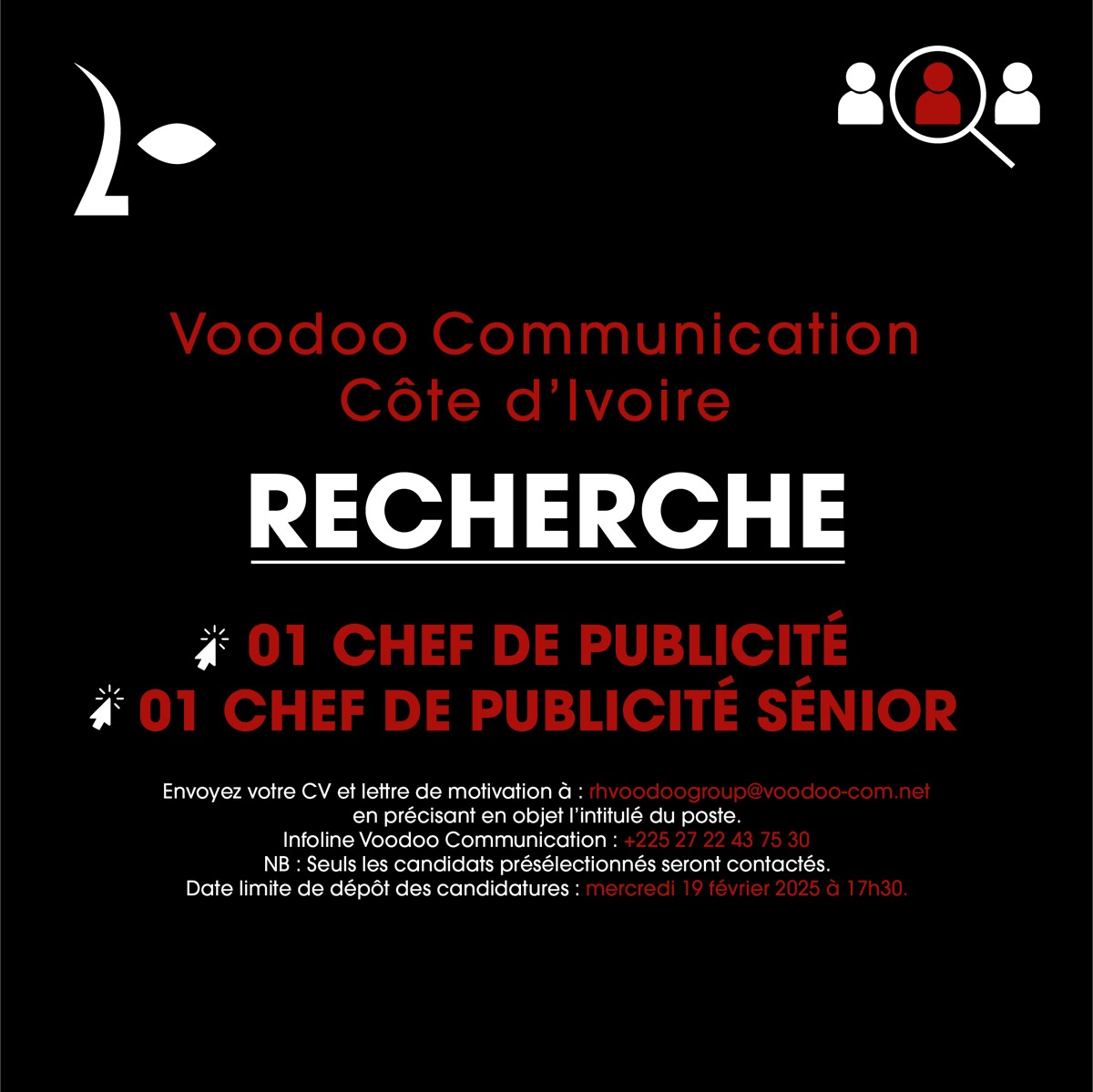 Voodoo Group (@revoodootion) on Twitter photo On recherche 2 Chefs qui ne savent pas cuisiner.
Postulez maintenant à rhvoodoogroup@voodoo-com.net On recherche 2 Chefs qui ne savent pas cuisiner.
Postulez maintenant à rhvoodoogroup@voodoo-com.net