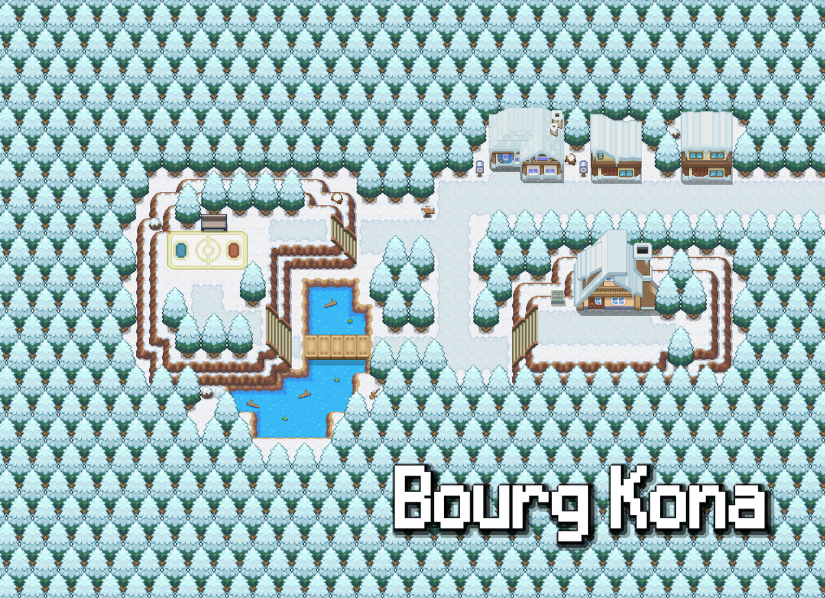Yusiki_1's tweet image. Salut !
Voici le rework du village où votre aventure commencera : Le Bourg Kona ! La map se faisait très vieille, et j'ai décidé de la revoir entièrement, pour la rendre plus jolie et intéressante. ❄️🌨️

Discord du jeu : discord.gg/44uvRcuSuq

#fangame #psdk