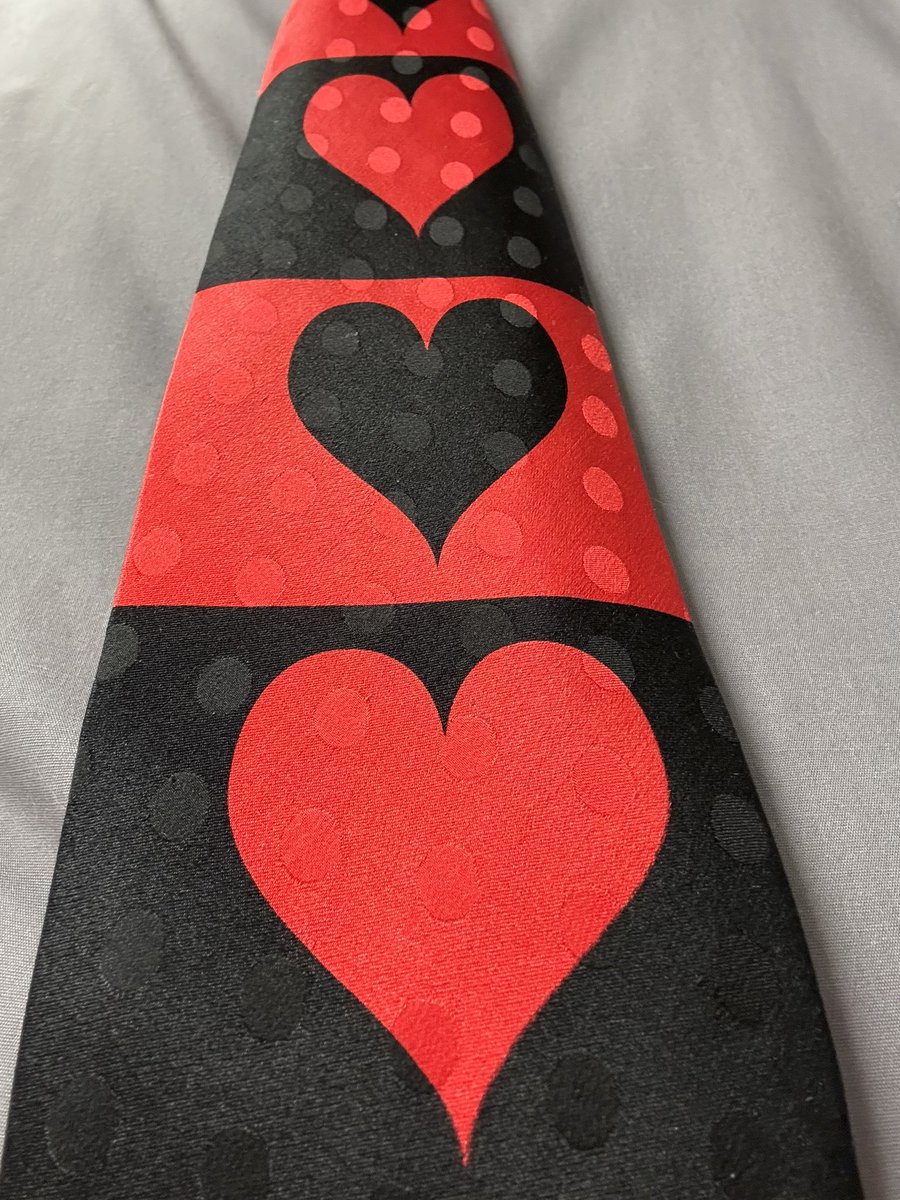 #TieForToday 🖤❤️🖤❤️