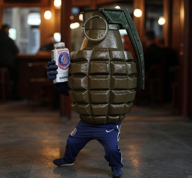 la granada llegando al bar