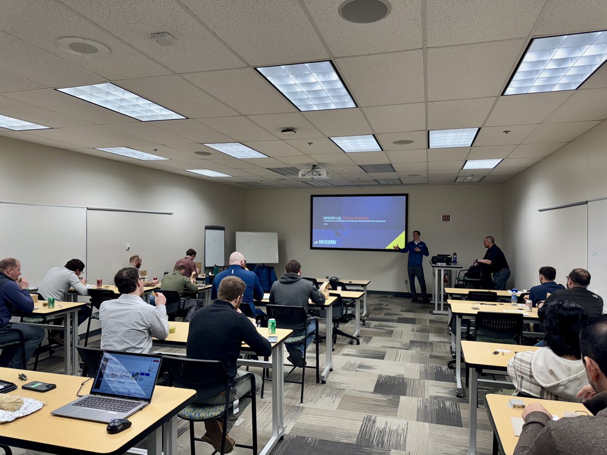 CalvaryRobotics's tweet image. Kevin McCartney and Mike Milligan showcased MiSUMi&apos;s factory automation solutions and components to members of our Applications, Controls, and Mechanical Engineering groups!

#SupplierSuccess #Quality #Automation