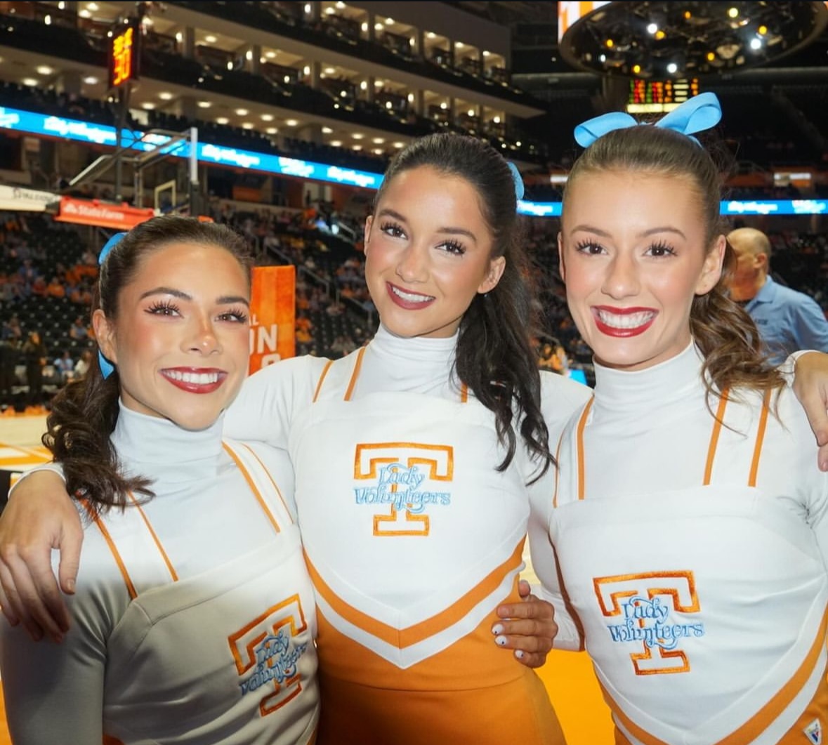 Like mother, like daughter 🧡 
Holly Martinez (class of '98) and daughter Willow Mae (class of '25) pictured wearing the same uniform cheering on the Vols!