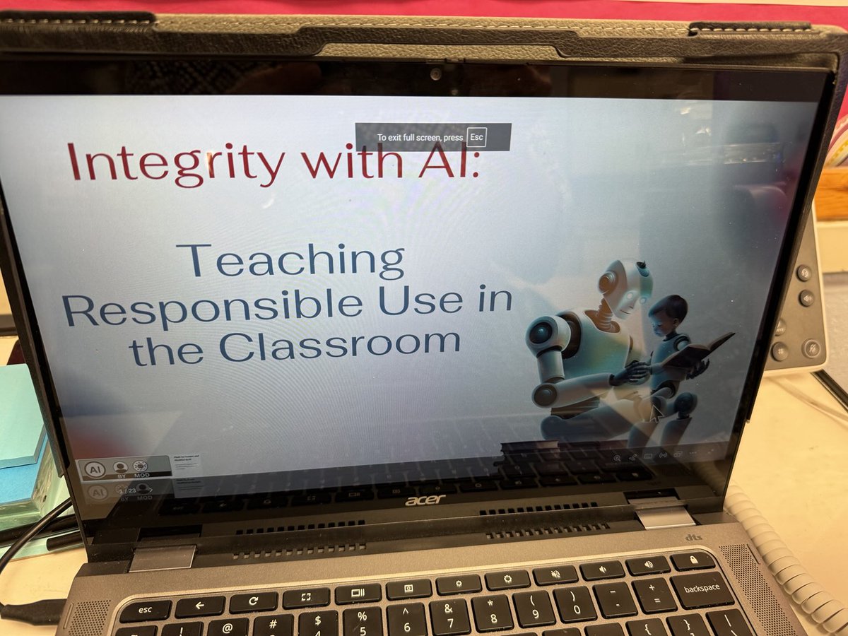 Excited to be presenting Integrity with AI to middle school teachers on Digital Learning Day! #DLDay 🎉❤️   ⁦<a href="/AnnKAnders/">Dr. Ann K. Laber Anders</a>⁩