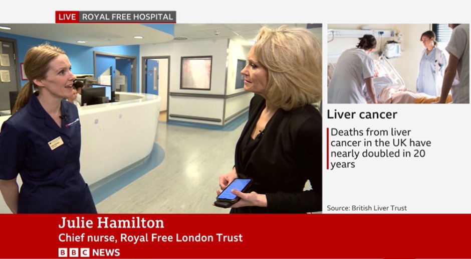 Royal Free London (@royalfreenhs) on Twitter photo Did you see the Royal Free London's chief nurse, Julie Hamilton interviewed live by <a href="/KasiaMadera/">Kasia Madera</a> on <a href="/BBCNews/">BBC News (UK)</a> this afternoon?
Julie Hamilton talked to Kasia about nursing recruitment and how it is important to her that staff feel recognised and heard so they want to work at the Did you see the Royal Free London's chief nurse, Julie Hamilton interviewed live by <a href="/KasiaMadera/">Kasia Madera</a> on <a href="/BBCNews/">BBC News (UK)</a> this afternoon?
Julie Hamilton talked to Kasia about nursing recruitment and how it is important to her that staff feel recognised and heard so they want to work at the