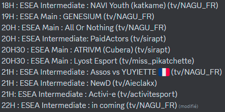 NAGU_FR's tweet image. Planning du soir avec un cast en Anglais de @TeamGenesium à 19H 🇬🇧👀

Venez encourager et suivre les FR sur les différentes chaines 🇫🇷👏