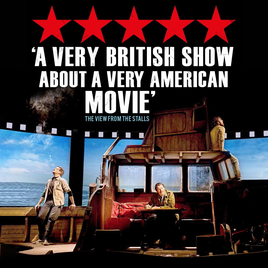 SharkIsBroken's tweet photo. Critics are raving! ⭐⭐⭐⭐⭐
Don’t miss your chance to see The Shark is Broken on tour 🦈⚙️

🎟️ https://t.co/XYYmqtsmEZ
📸 Manuel Harlan

#TheSharkIsBroken #UKTheatre #UKTour #JAWS https://t.co/8MaFZWFGPB