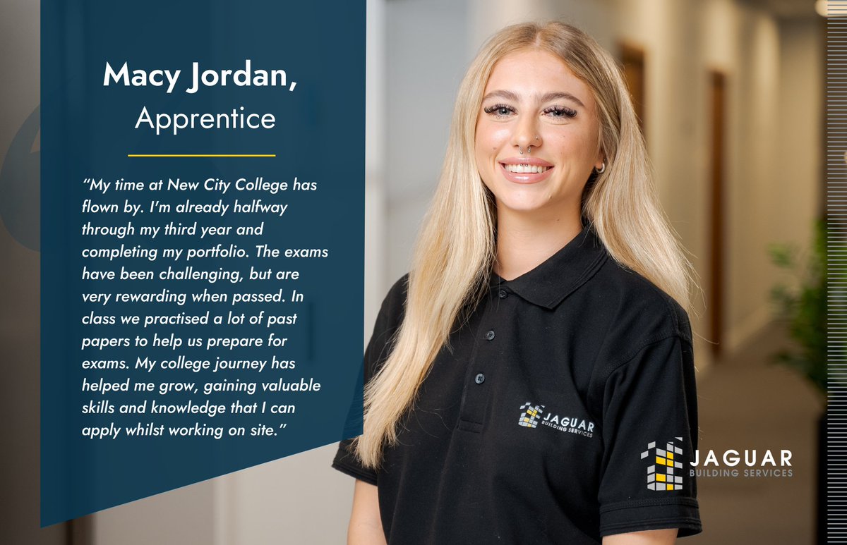 It's day four of National Apprenticeship Week and Macy Jordan, our third-year Apprentice, took the time to share her college journey and how it is supporting her work on-site.   #NAW2025 #SkillsForLife