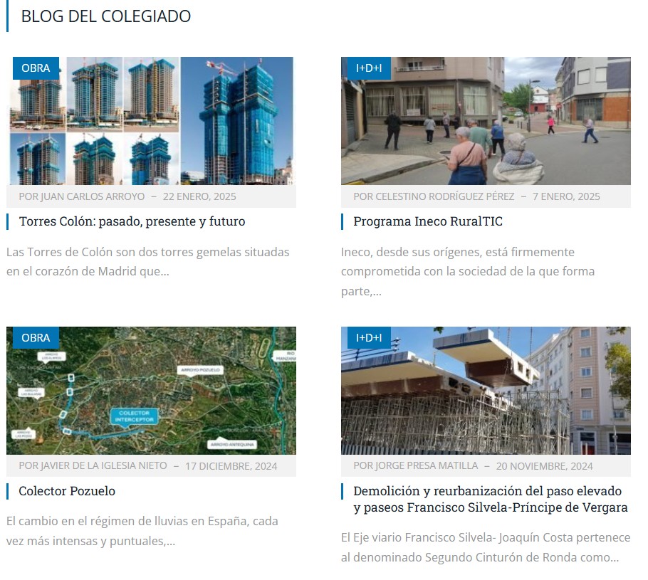 caminosmadrid's tweet photo. ¡No te pierdas el #Blogdelcolegiado de @caminosmadrid! El espacio en el que compartir artículos, novedades e investigaciones…
Consulta todas las noticias 👉 https://t.co/YoaSqjoEBu
#YoSoyCaminosMadrid #PorSerColegiado https://t.co/aLrg0RNGHb