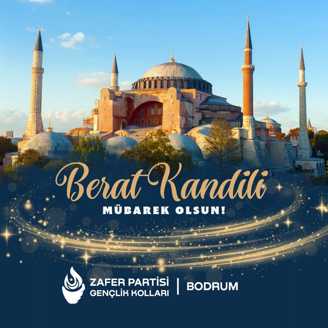 Bütün Türk-İslam aleminin Berat kandili mübarek olsun.  Adalete, refaha ve iyiliğe ihtiyaç duyduğumuz şu günlerde Berat Kandilinin hayırlara vesile olmasını temenni ediyoruz.