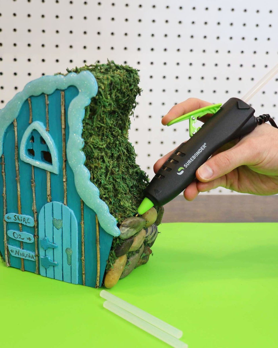 Feeling inspired by Wicked <a href="/wickedmovie/">Wicked: For Good</a>? 🌟 Create your very own Munchkinland magic with the Surebonder Glue Pen—it’s the perfect tool to bring your whimsical ideas to life. 

#wicked #crafting #minihouse #diy #munchkinland