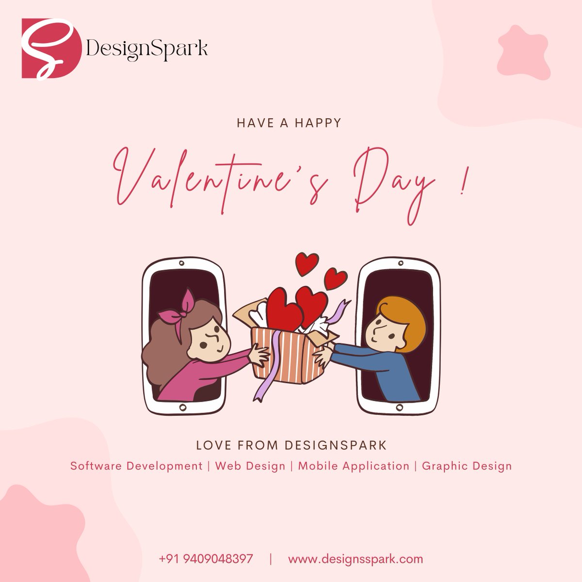 designspark_004's tweet image. Ignite your brand&apos;s passion this Valentine&apos;s Day with Design Spark&apos;s captivating designs. Contact us at +91 94090 48397 or designspark.creative@gmail.com. Visit designsspark.com.

#DesignSpark #ValentinesDay #GraphicDesign