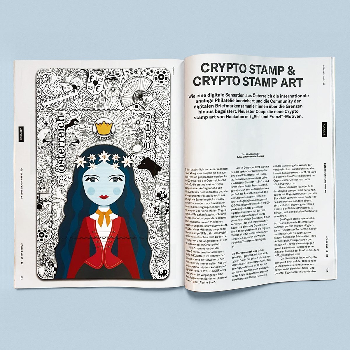 Nice to see @Forbes_at recognizing our Sisi and Franz Crypto Stamp  collaboration with the Austrian Post.