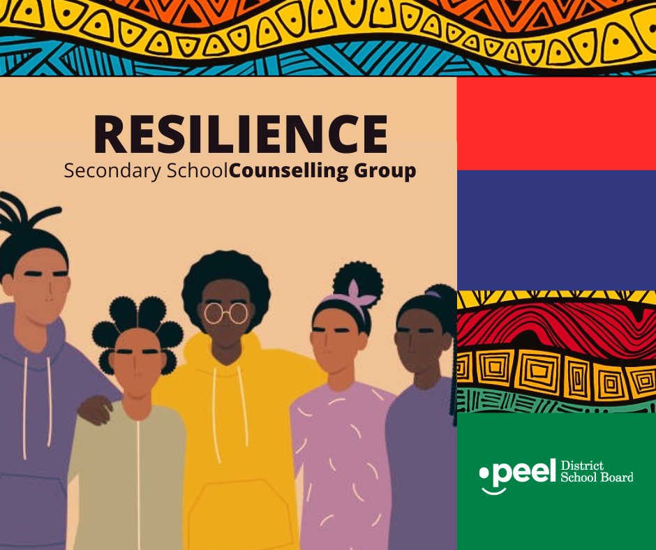 Registration for the PDSB Resilience Secondary School Counselling Group is open. 

Group Session Dates: March 19 - April 23
Time: 3:30-4:30 p.m.
Where: TEAMS (Virtual)

Learn more and register today: forms.office.com/r/0KxkK6KYFW