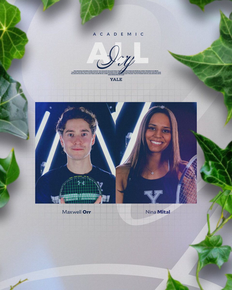 Congratulations to our academic All-Ivy recipients 🌿📚