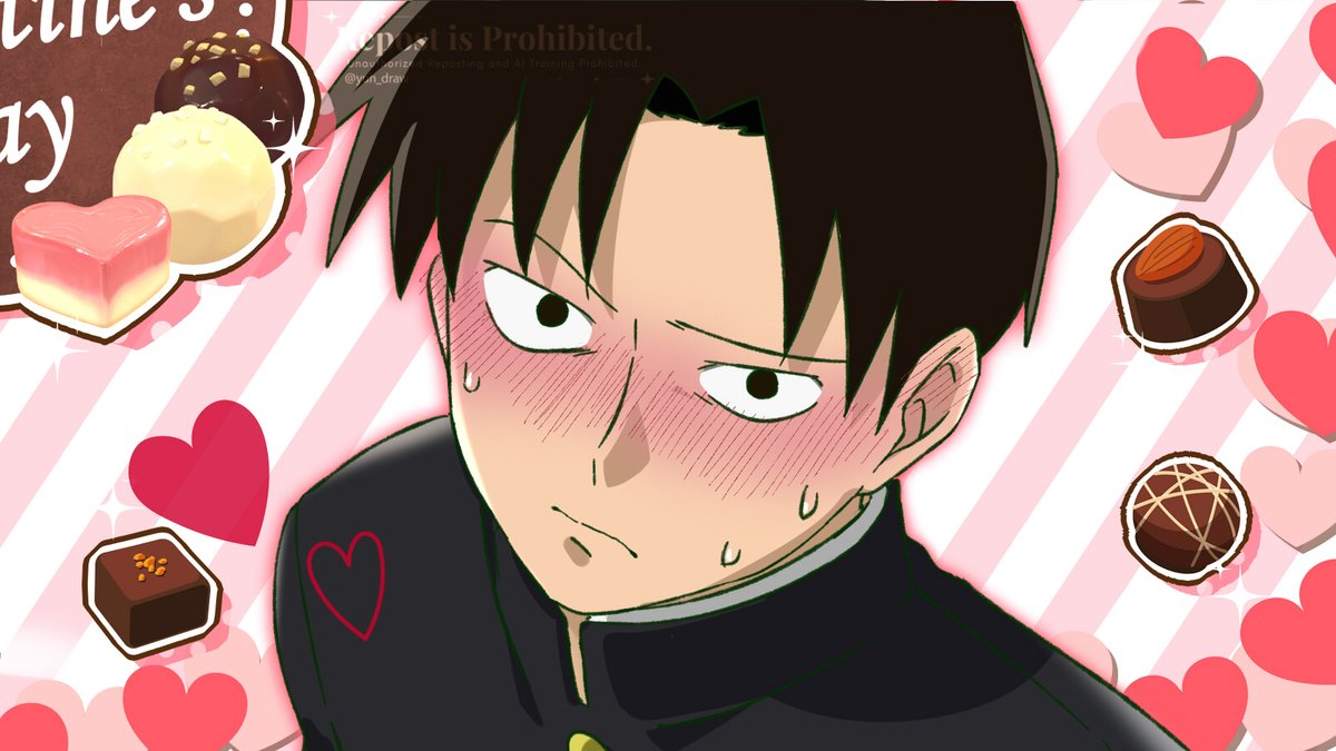 #mp100 
Happy Valentine💖🍫
"Let's give you chocolate!"