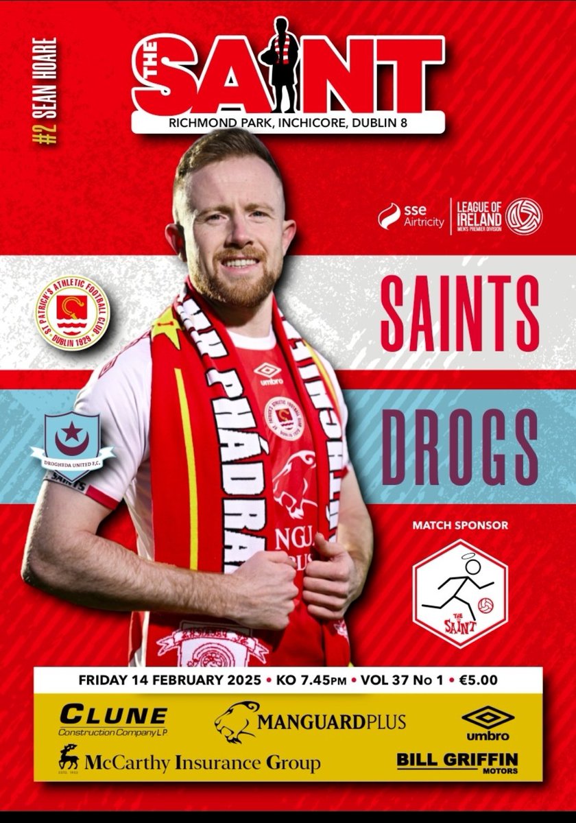 StPatsProgramme's tweet image. We're ready for tomorrow night , are you? First issue of @stpatsfc prog for our first match of the season v @DroghedaUnited . Get your copy tomorrow night! Card payment accepted in both club shops!
