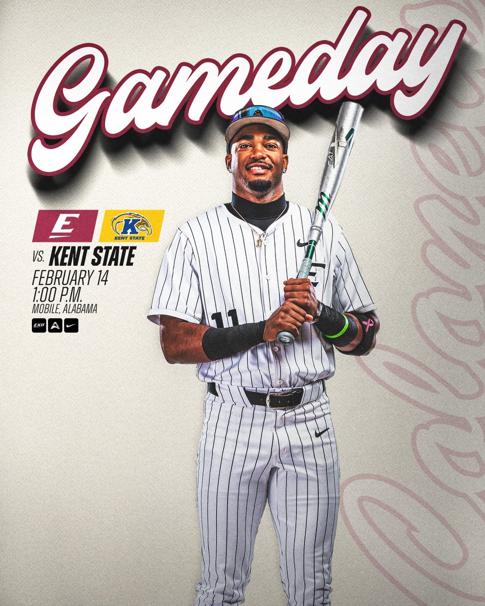 The season starts today!
🆚 <a href="/KentStBaseball/">Kent State Baseball</a>
📍 Mobile, AL
⏰ 1 pm ET