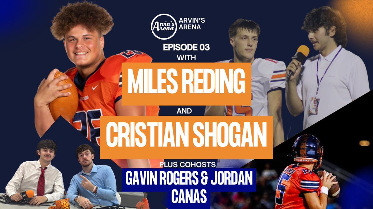 Nick Arvin (@nickarvinsports) on Twitter photo Big episode comes out tomorrow with special guests <a href="/CristianShogan/">Cristian Shogan</a> and <a href="/RedingMiles/">miles reding</a>
Arvins Arena out Fridays! Big episode comes out tomorrow with special guests <a href="/CristianShogan/">Cristian Shogan</a> and <a href="/RedingMiles/">miles reding</a>
Arvins Arena out Fridays!
