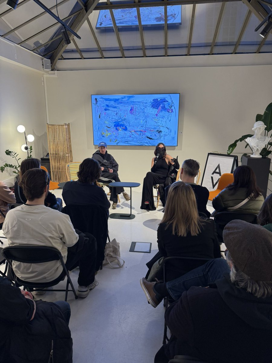 guilauzier's tweet image. Back at @ArtverseParis after an amazing day at @nft_paris! 🎨✨

Immersing in “Art on @tezos: Down the Rabbit Hole” – a night of creativity, panels, and exhibitions.

⚡️ From Building a Thoughtful Collection with @kikanicolela, @borgetsebastien &amp;amp; Giannis, to IRL &amp;amp; URL:…