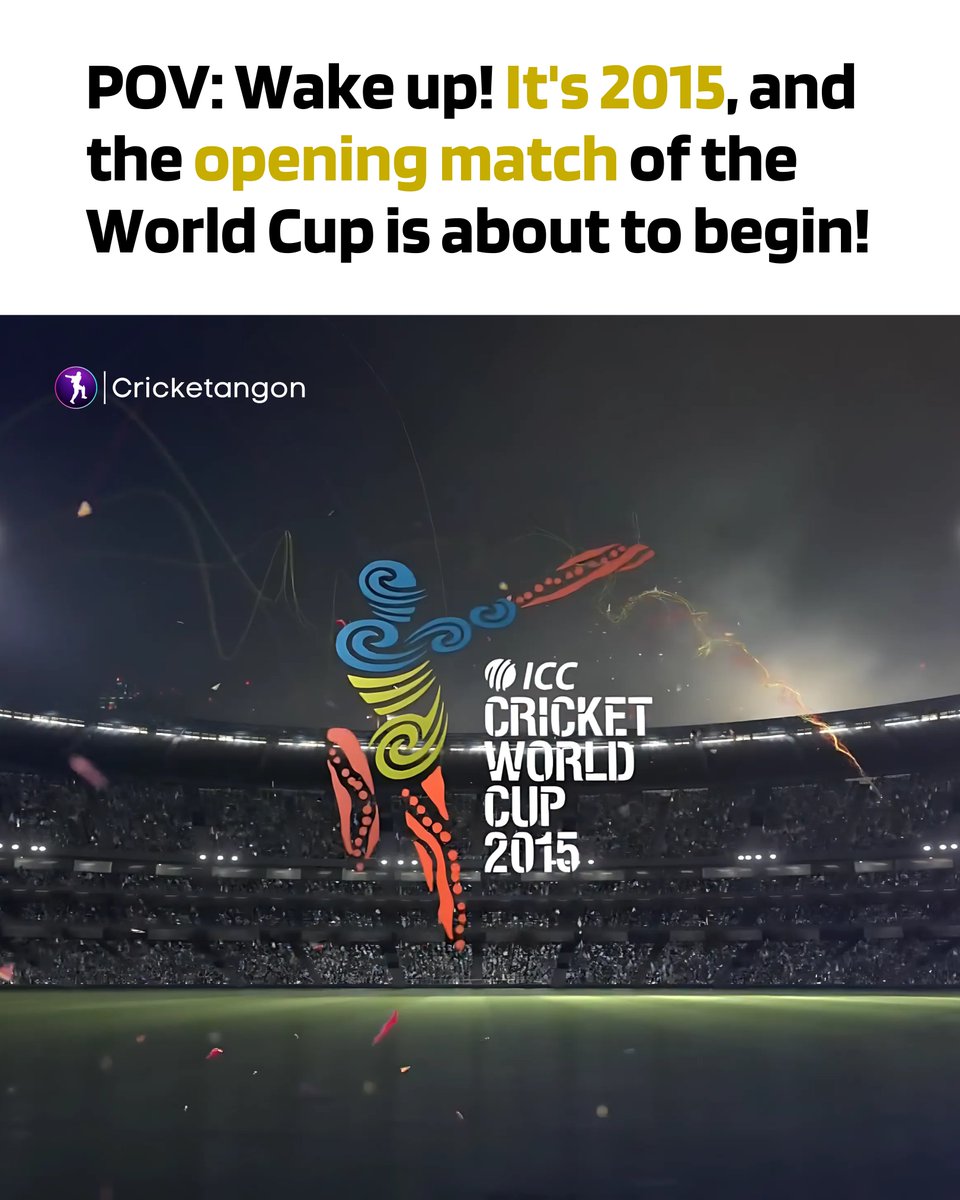 cricketangon's tweet image. 🎶 "Tell me you got the power
And I say uh
You say you got the power
And I say no no no..."

🔟 years of the #CWC15 🏆