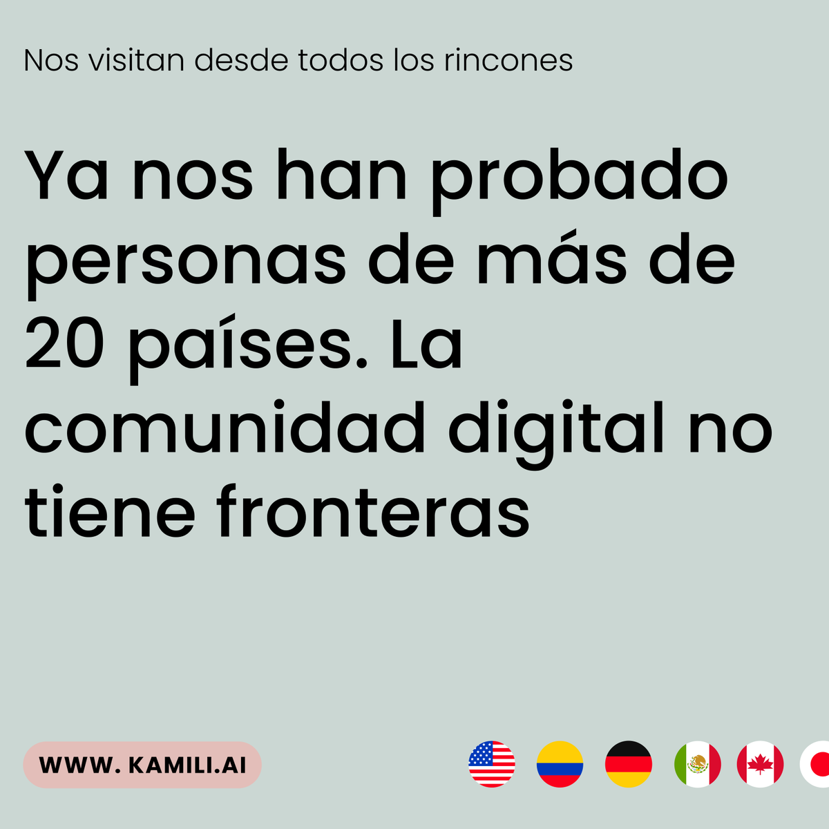 🎉 #7 en <a href="/ProductHunt/">Product Hunt 😸</a> 🌎 +20 países usando Kamili 🎁 5 análisis gratis esperándote
¿Ya probaste nuestra herramienta? Tu feedback nos ayuda a mejorar. ➡️
producthunt.com/posts/kamili