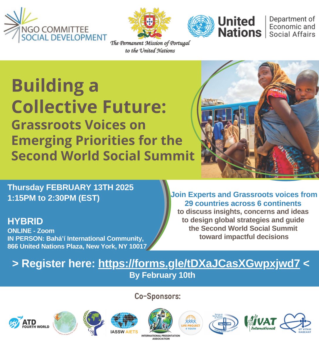 csdwustl's tweet image. Today&apos;s #CSOCD63 side event will spotlight grassroots challenges &amp;amp; sustainable solutions. International Director Li Zou will attend as a representative of @IASSW_AIETS, which is cosponsoring the convening with several partners.

#SocialDevelopment #macrosocialwork