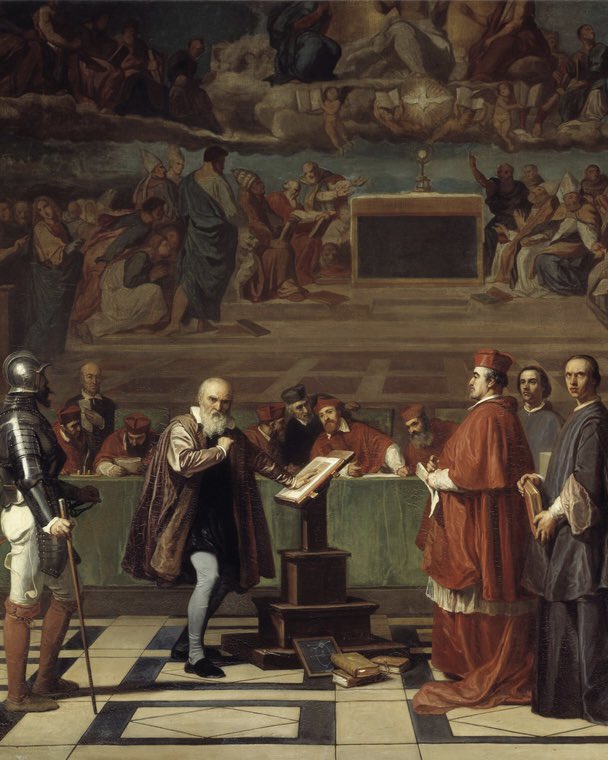February 13, 1633: Galileo Galilei arrived in Rome for his trial by the Inquisition because of his support of heliocentrism, which contradicted Church doctrine. He was charged with heresy for advocating the Copernican system that placed the Sun at the universe's center, not the
