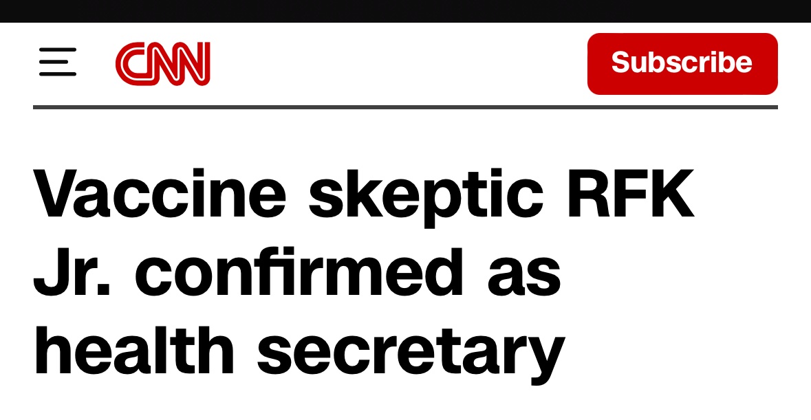 BishopBlougram's tweet image. Vaccine "skeptic"? What the...? Both CNN and the Grey Lady. Apparently the euphemism du jour for deranged antivaxxer.