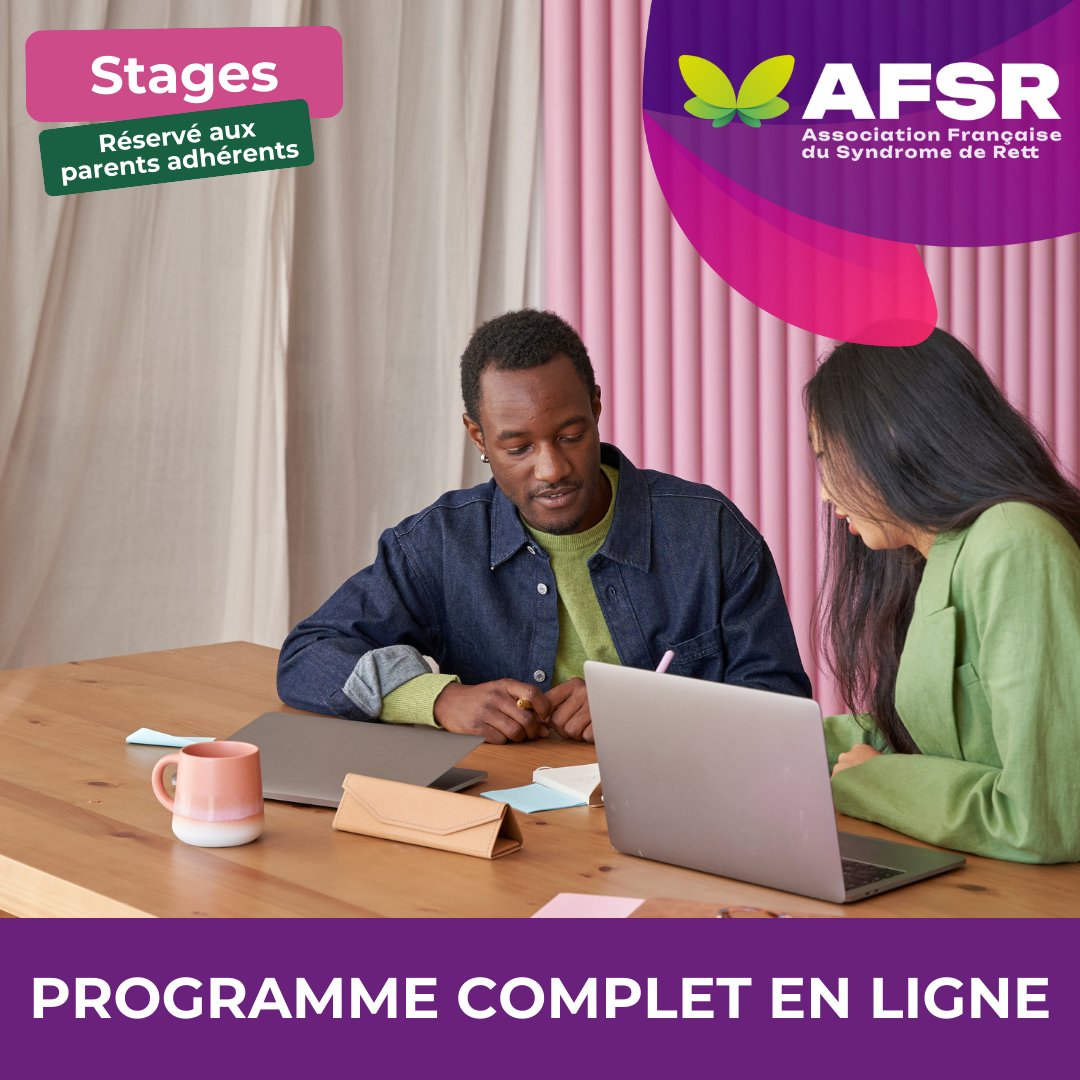 Programme des stages 2025 :

• La recherche clinique 
• Tous Chercheurs en présentiel
• Nutrition dans le syndrome de Rett 
• Communication Alternative et Augmentée et Syndrome de Rett 

Infos et inscriptions : afsr.fr/stages-de-form…