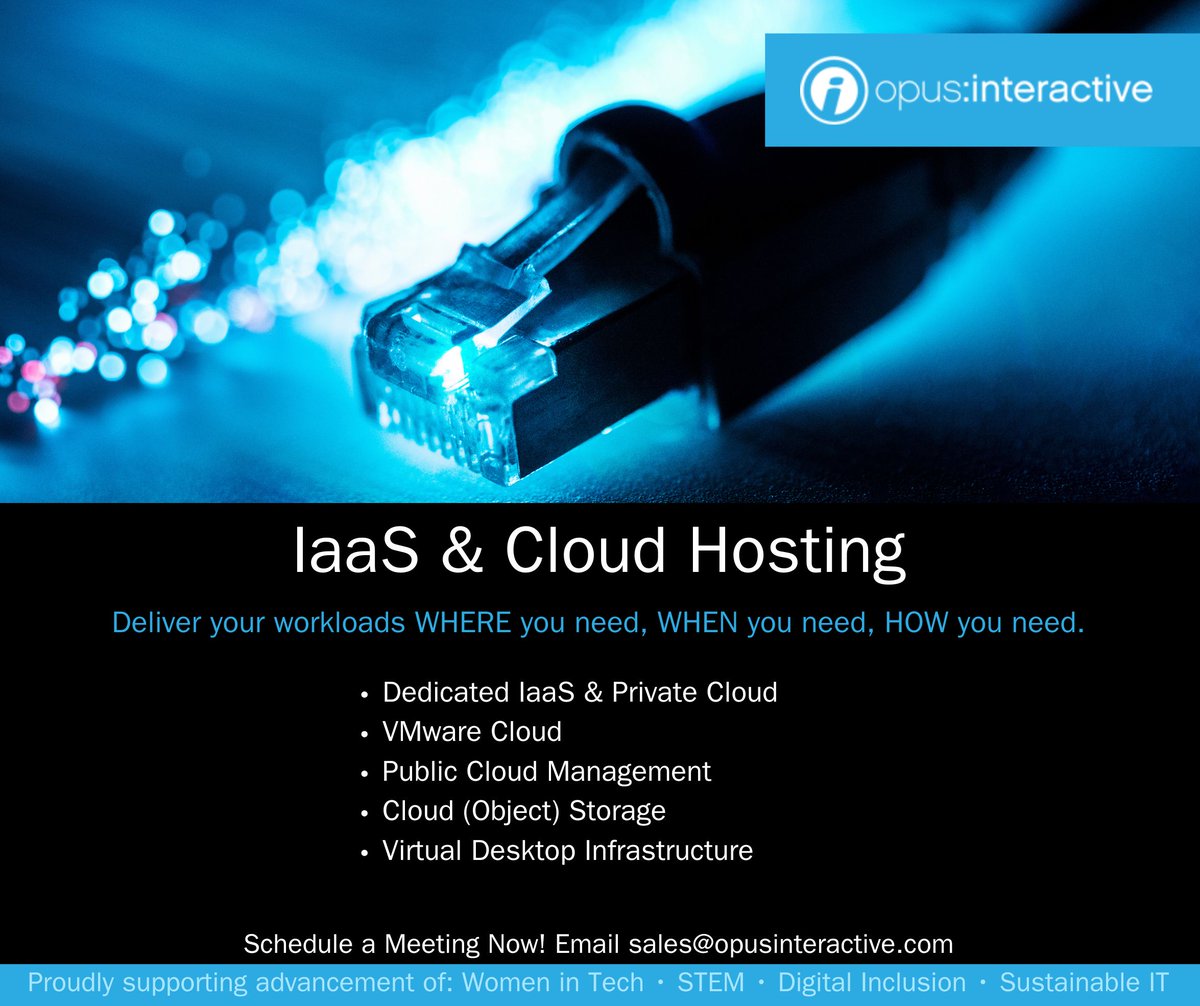 opusinteractive's tweet image. Deliver your workloads wherever, whenever, and however you need, anytime with a custom #ITSolution from Opus Interactive!
🔗 Link in thread
#CyberSecurity #CloudComputing #IT #Datacenter #CloudHosting #Colocation #IaaS