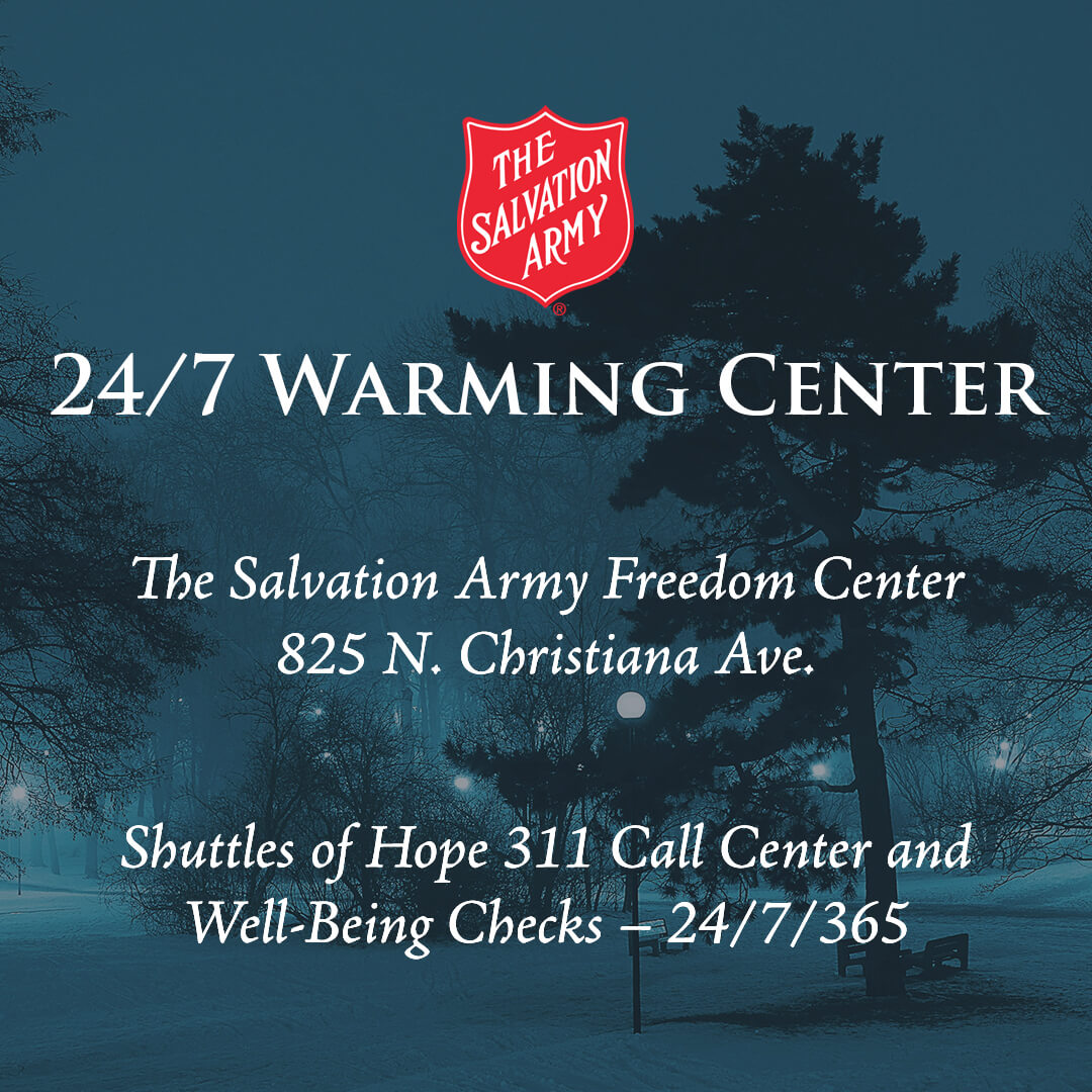 salarmynci's tweet photo. 🚨 Winter Alert 
With extreme cold hitting Chicago, The Freedom Center will serve as a warming center for those in need. 
Shuttles of Hope run 24/7 via 311, transporting people to safe shelters.
Senior well-being checks.
 
#DoingTheMostGood #ChicagoCold #WarmingCenter https://t.co/EtQG9x1Ltg