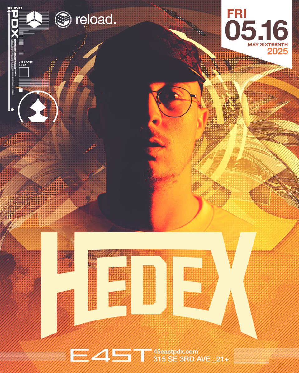 It goes click-click-click, clack-clack-clack! 👏🏽 HEDEX is making his long-awaited Portland debut at <a href="/45eastpdx/">45eastpdx</a> on Friday, May 16th! 🔥😈