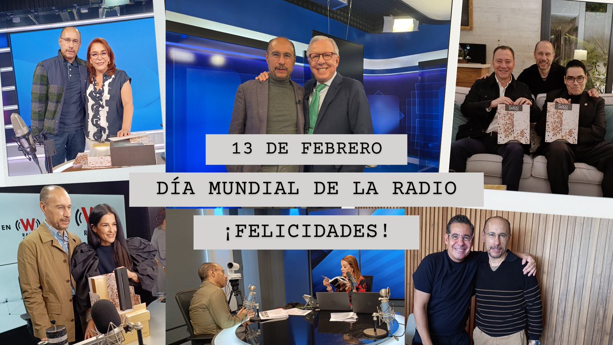 📻🎙️ Hoy es el #DíaMundialDeLaRadio y no podía dejar pasar la oportunidad de celebrar a las grandes voces que han marcado historia en México.

¡Qué honor compartir momentos con estos titanes de la radio! 🔥

#TBT #TBThursday #FelizJueves