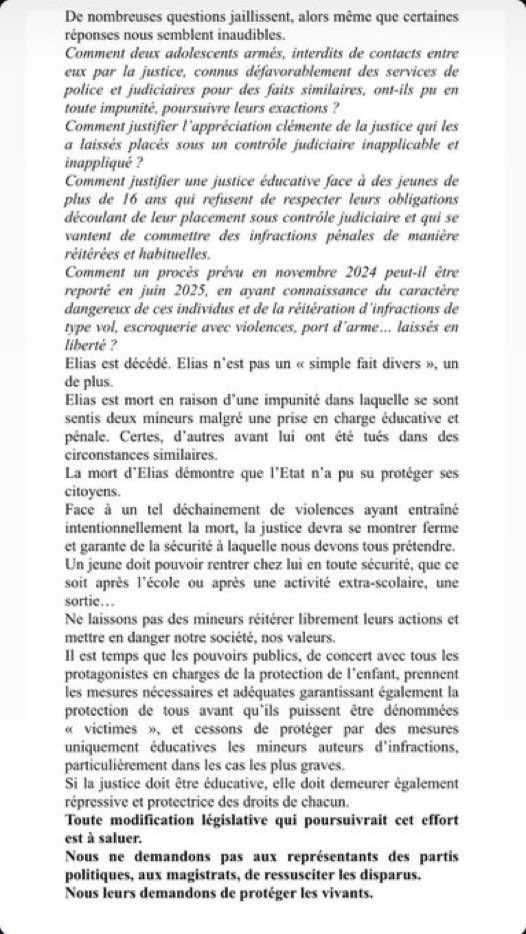 CordierAlice2's tweet photo. « Loin de s'en contenter alors pourtant qu'Elias avait remis spontanément son téléphone portable terrorisé à la vue des armes de ses agresseurs, il a reçu un profond coup de machette »

Je m’en remettrai jamais de cette phrase.

Pensée éternelle à Elias. https://t.co/wvJOMHqpTa