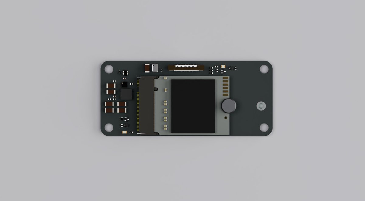 soulscircuit's tweet image. Here is a preview of Pilet's NVMe module which is now in manufacturing and testing. We’re considering using a knurled thumb screw instead of a traditional screw for securing the SSD. This would make installation and swapping SSDs much easier, but it might slightly increase…