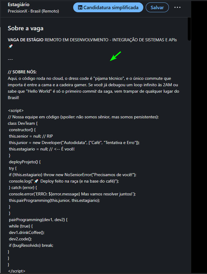 doomedtavinho's tweet photo. o cara achou uma boa ideia publicar a vaga assim me impressiona muito... pqp https://t.co/T0kLWnpHgt