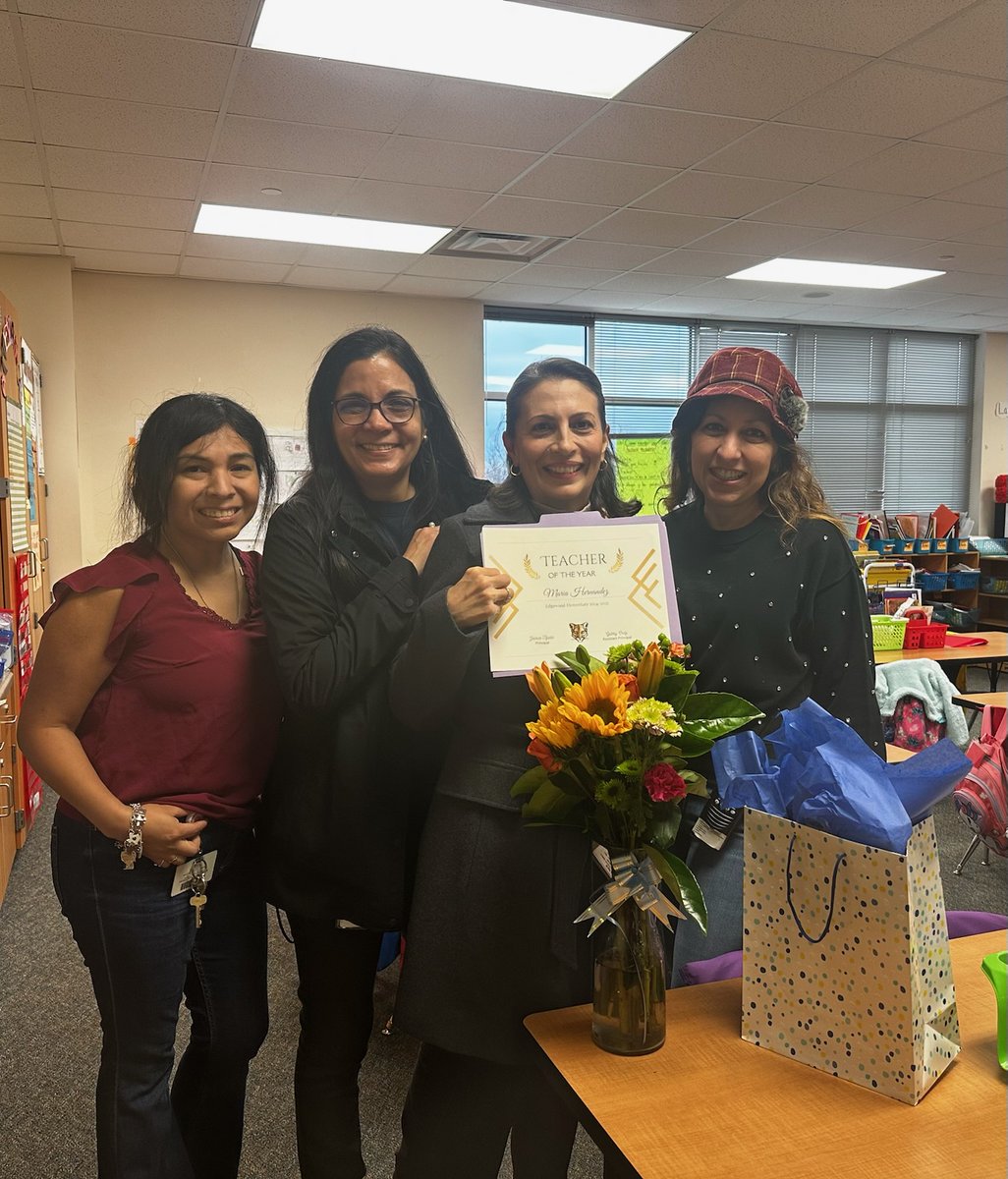 Congratulations to Mrs. Hernandez for being selected as our Teacher of the Year <a href="/ewesbisd/">Edgewood Elementary</a> <a href="/SBISD/">Spring Branch ISD</a>
