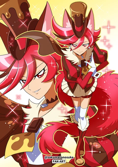 【ファンアート/FAN ART】『キラキラ☆プリキュアアラモード』よりキュアショコラバレンタインなので再掲。 