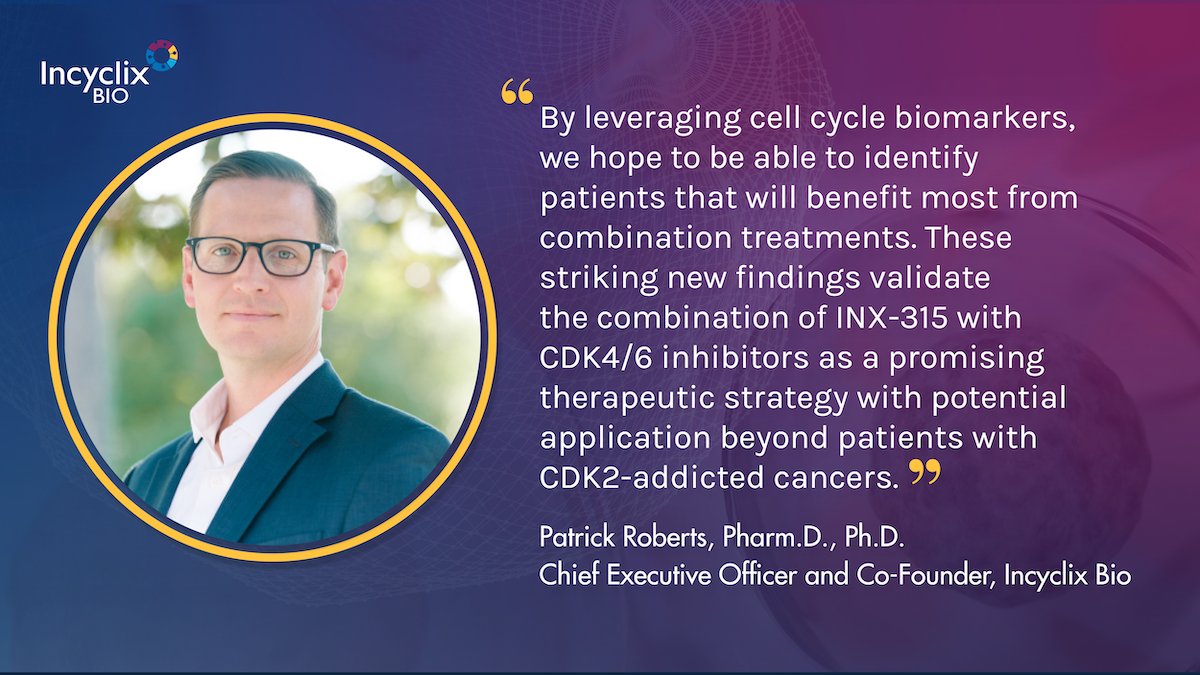We’re pleased that a publication highlighting research identifying biomarkers of response to our #CDK2 inhibitor, INX-315, and validating its potential to overcome resistance to CDK4/6 inhibitors in certain cancers was published in Nature Communications. incyclixbio.com/news_releases/…