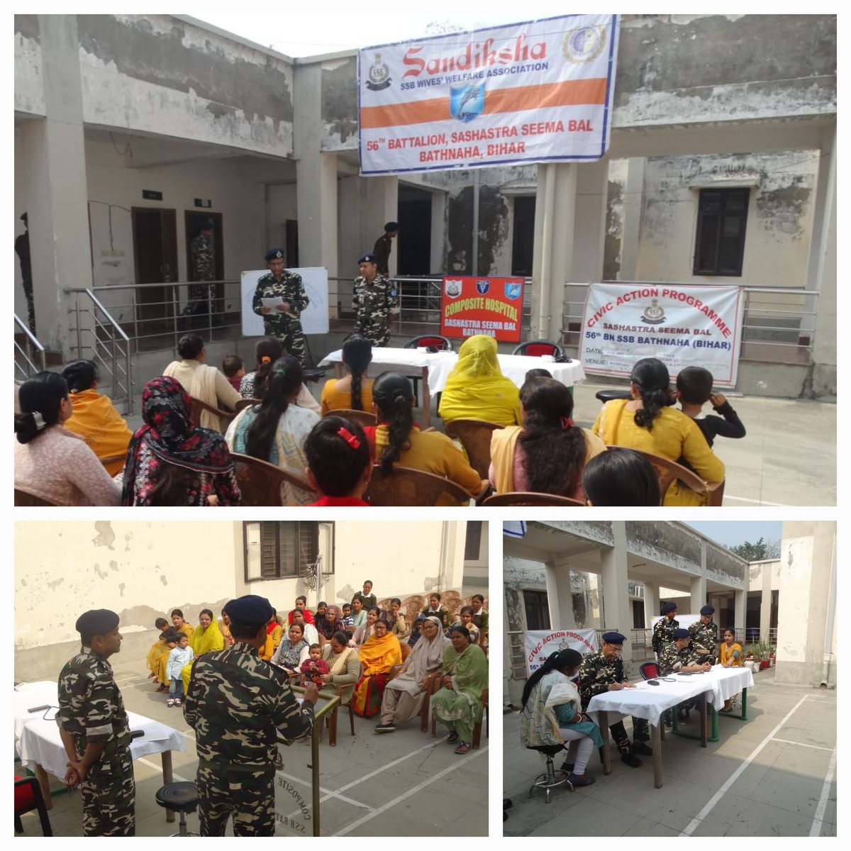 ChbSsb's tweet photo. Sandiksha cum free Medical Camp 
organised at CH SSB Bathnaha on 13.02.25 with the Colaboration of 56th BN SSB Bathnaha and CH SSB Bathnaha. https://t.co/CpZOz3noJu