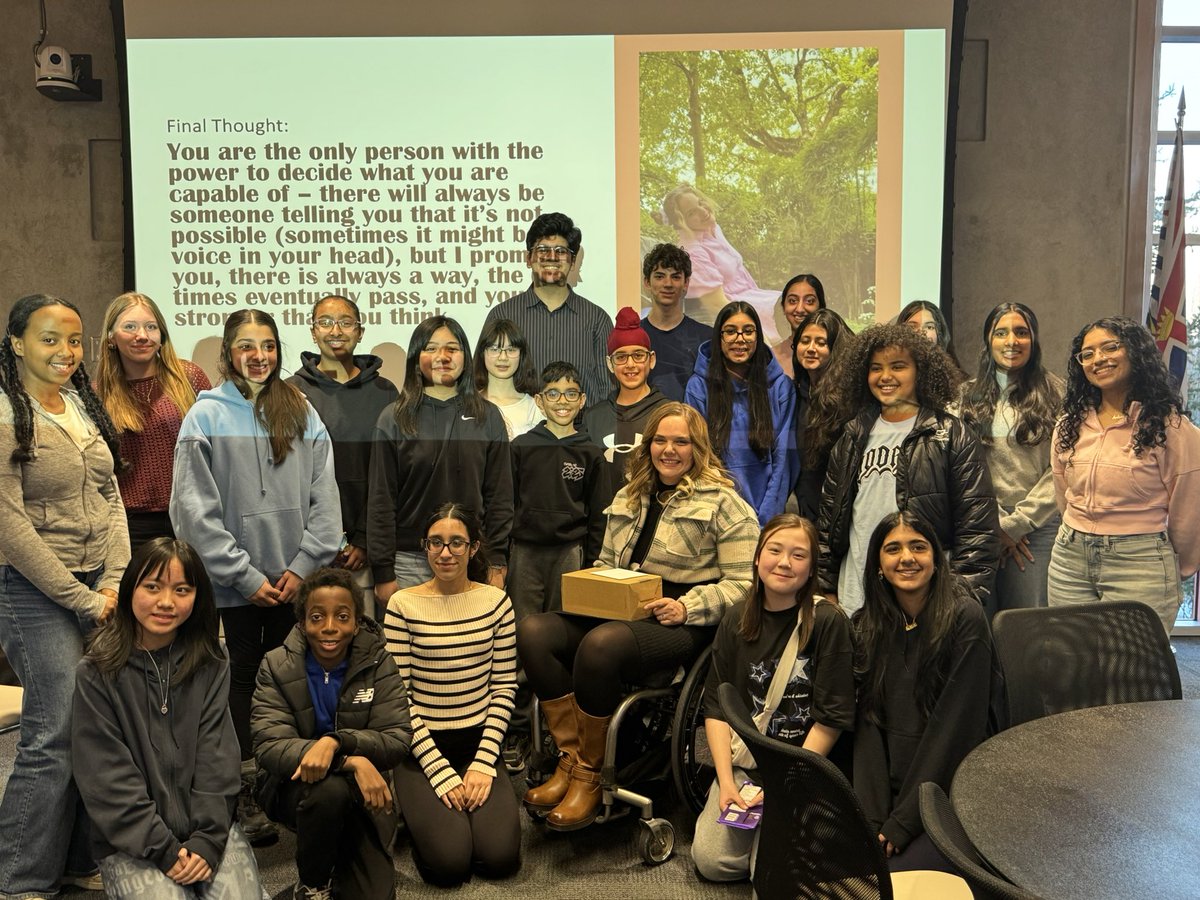 Student Voice leaders hosted a wonderful event with guest speaker Jessica Kruger who shared her story of courage and resilience living as a quadrapeligic.  <a href="/Surrey_Schools/">Surrey Schools</a>