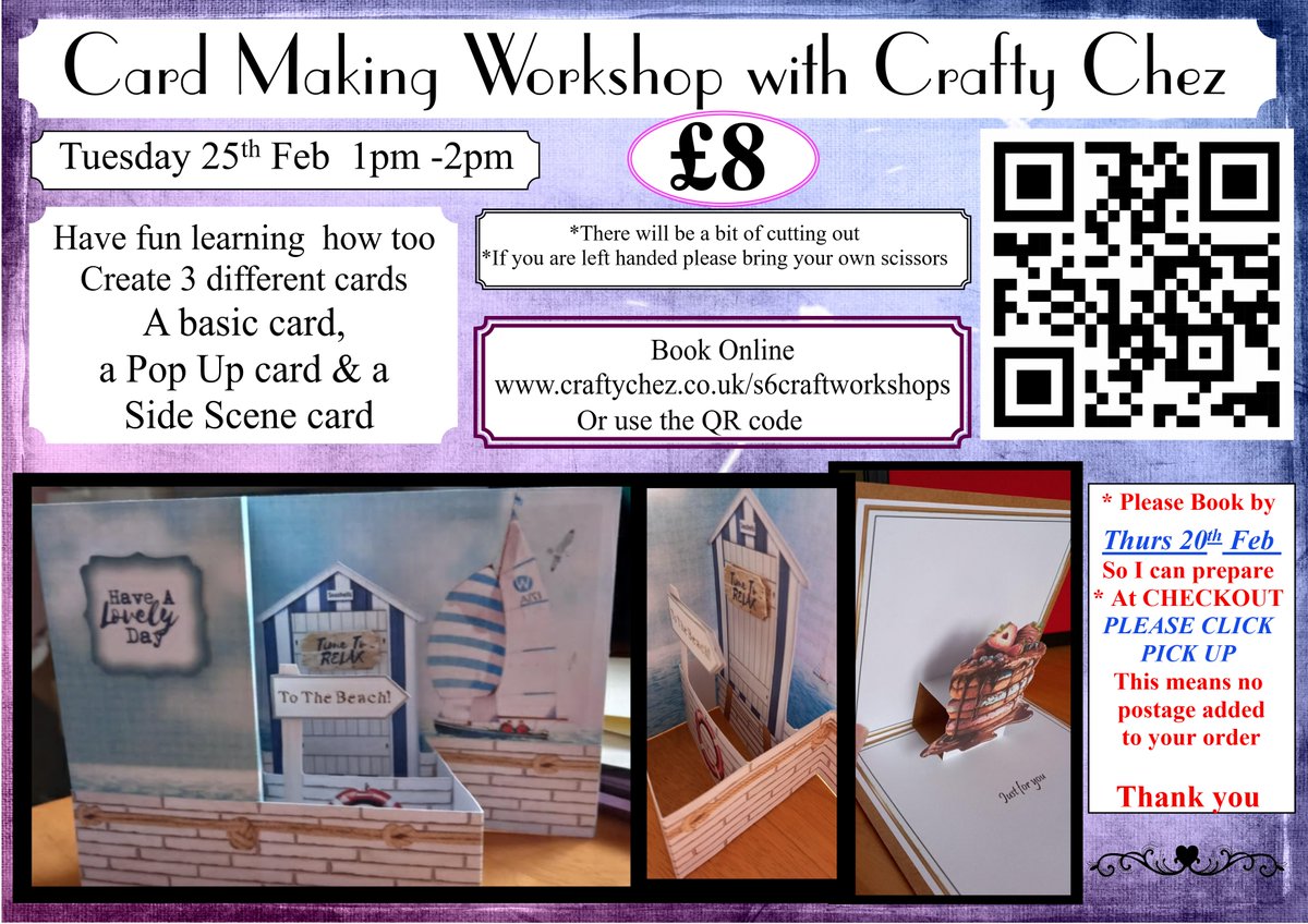 Card making craft workshop at The Crafty Cat, craftychez.co.uk/s6craftworksho…
in Hillsborough, #Sheffield 
#cardmakingworkshops #craftworkshops #sheffieldcraftworkshops #cardmaking #learnacraft