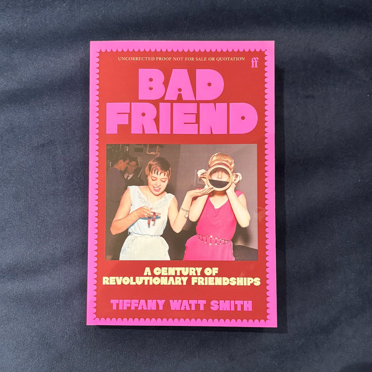 Faber Books (@faberbooks) on Twitter photo 'Fizzes with women navigating, testing, and redefining this most powerful and complex bond.' Katherine Angel
To celebrate Galentine's Day, we're thrilled to reveal the cover for Bad Friend, a rebellious new history of female friendship by <a href="/DrTiffWattSmith/">Tiffany Watt Smith</a>.
Out 24 April! 'Fizzes with women navigating, testing, and redefining this most powerful and complex bond.' Katherine Angel
To celebrate Galentine's Day, we're thrilled to reveal the cover for Bad Friend, a rebellious new history of female friendship by <a href="/DrTiffWattSmith/">Tiffany Watt Smith</a>.
Out 24 April!