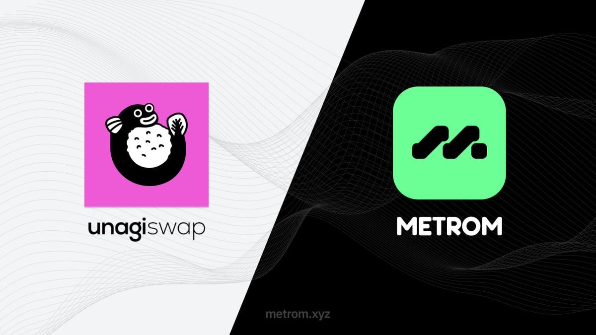 🎉 Excited to see <a href="/Unagi_Swap/">Unagi</a> setting up their liquidity incentive campaigns w/ <a href="/metromxyz/">Metrom</a> on <a href="/taikoxyz/">Taiko.eth 🥁</a>! 🍣🚀

💡 With Metrom’s range-based and KPI-driven rewards, LPs can now enjoy deeper liquidity, smarter token emissions, and higher capital efficiency.

⏳ Mining is live —